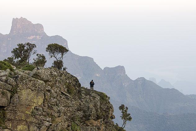 Turismo sostenible: comunidad. Parque Nacional de la montañas Simen, Etiopía