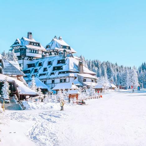 Estación de esquí en Kopaonik, Serbia.