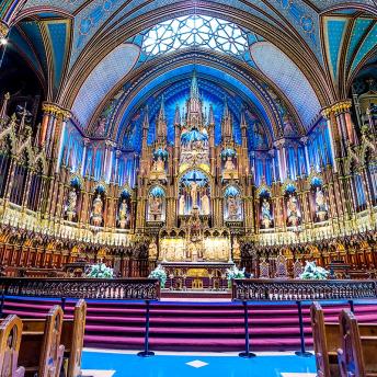 Interior basílica de Notre-Dame, Montreal