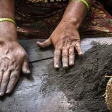 Producción de incienso en Mysore, India