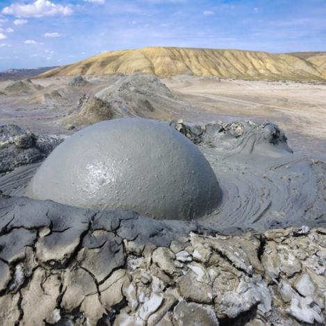 Volcanes de lodo, Gobustán, Azerbaiyán