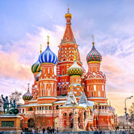 Plaza Roja y catedral de San Basilio, Moscú, Rusia