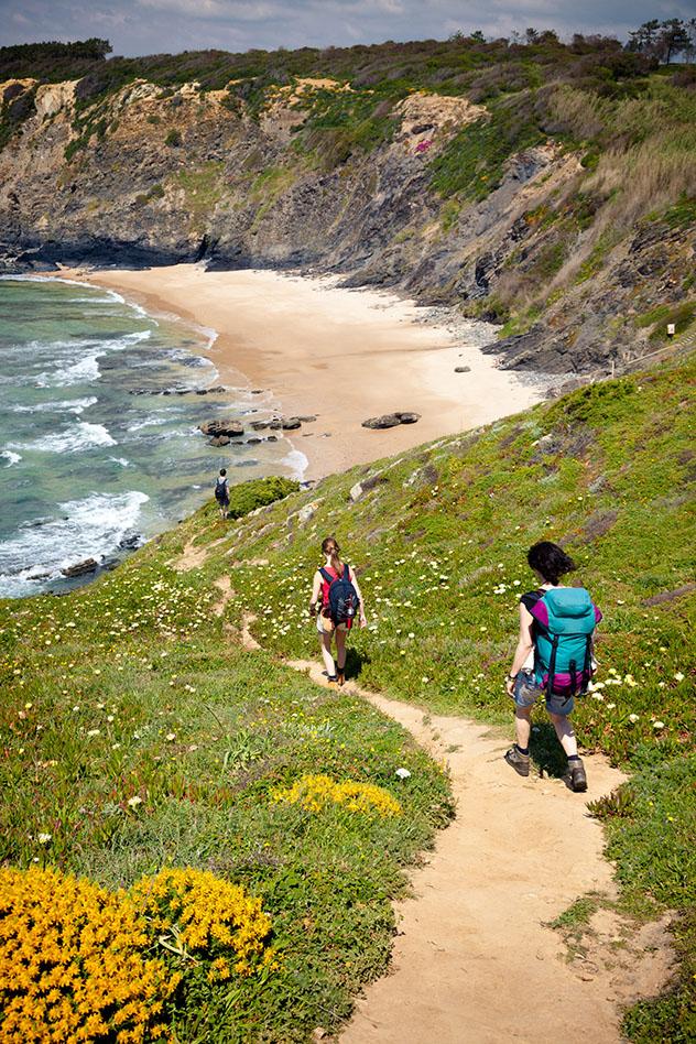 Rota Vicentina a pie, Algarve en primavera, Portugal