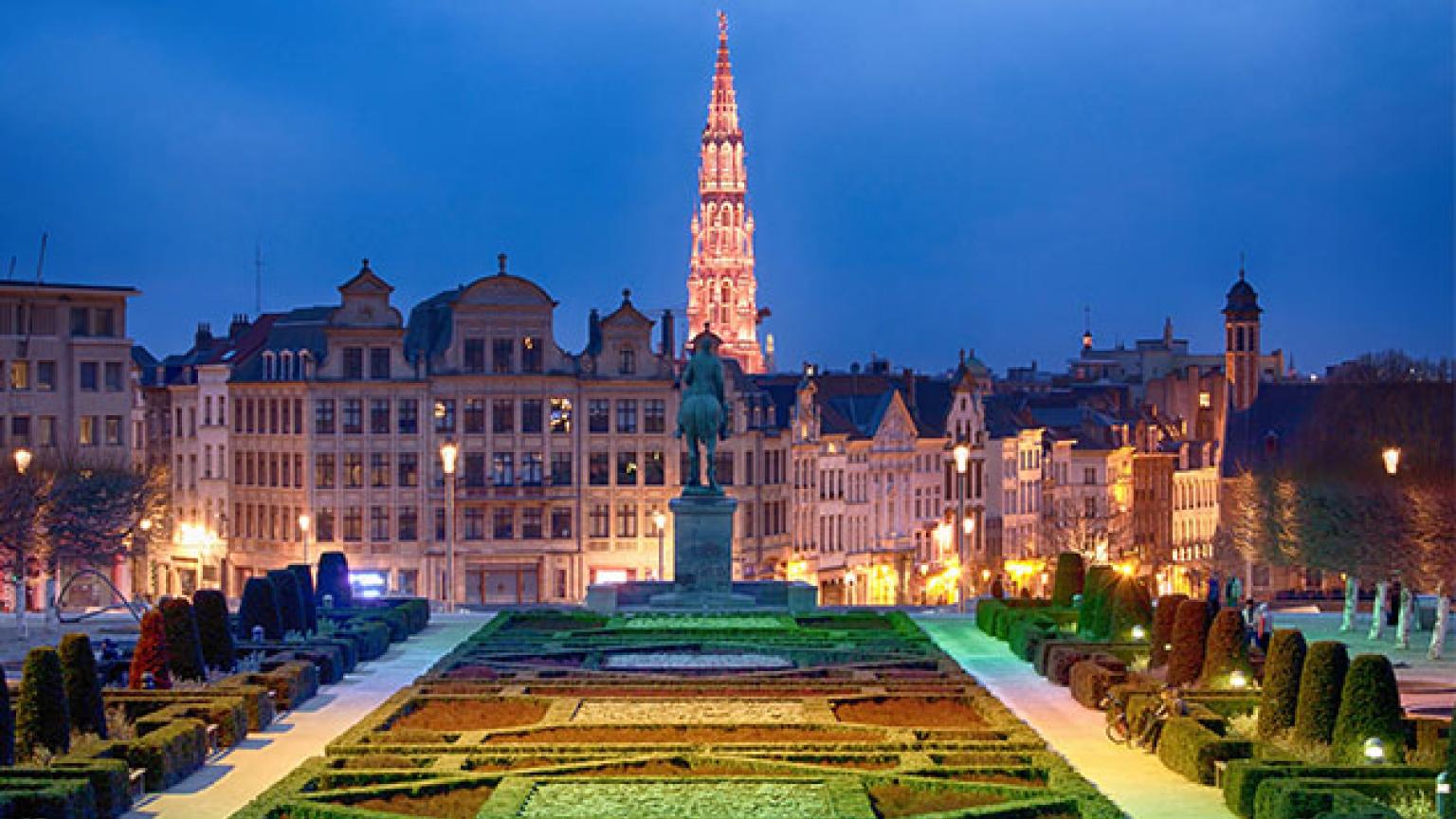Jardines Mont des Arts, Bruselas, Bélgica