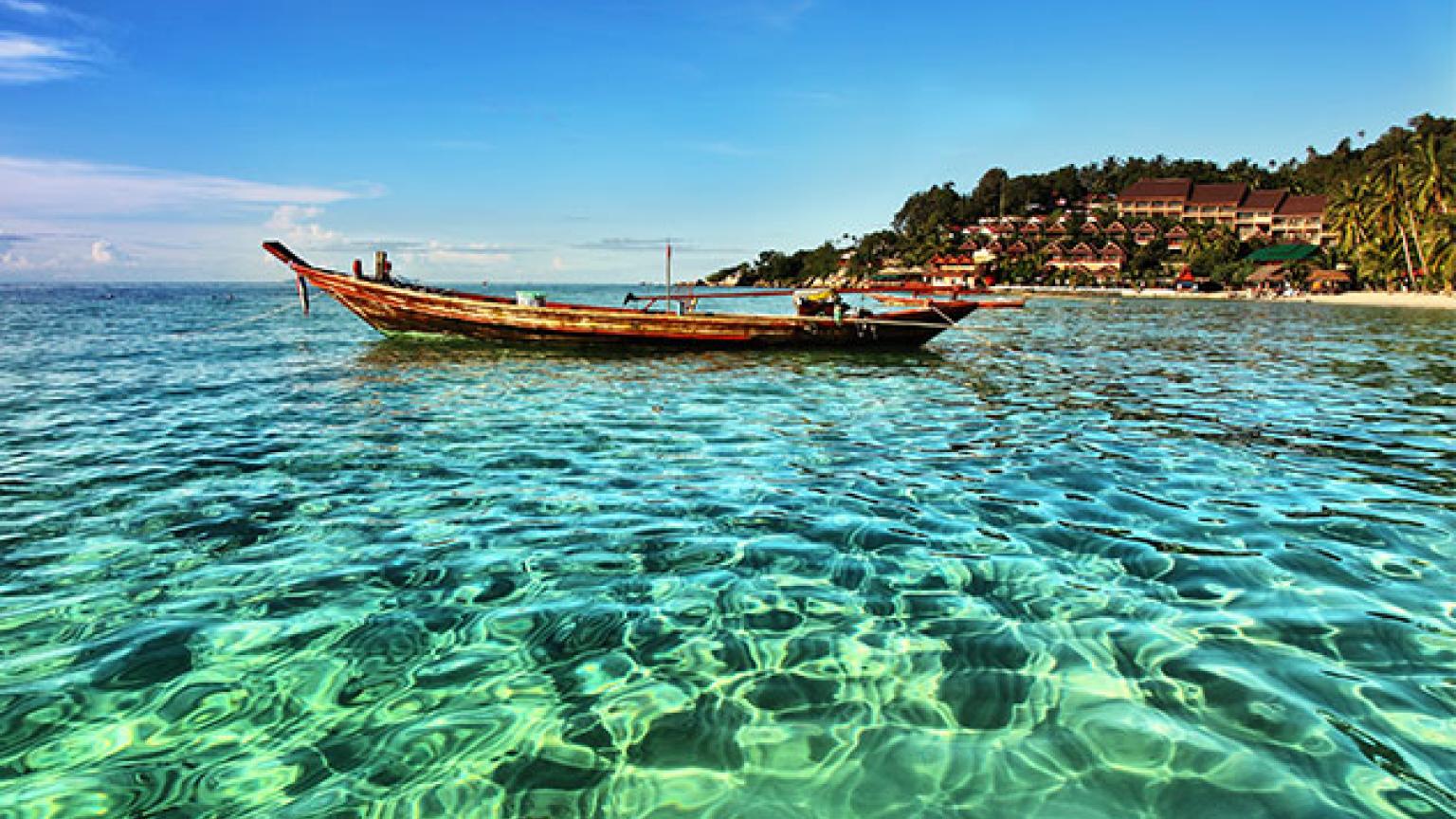 Las aguas cristalinas de Koh Phangan, Tailandia