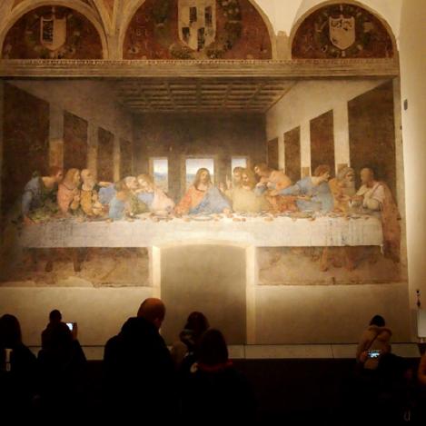 ‘La última cena’, de Leonardo da Vinci, Milán, Italia