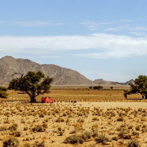 Acampar en un safari, Namibia