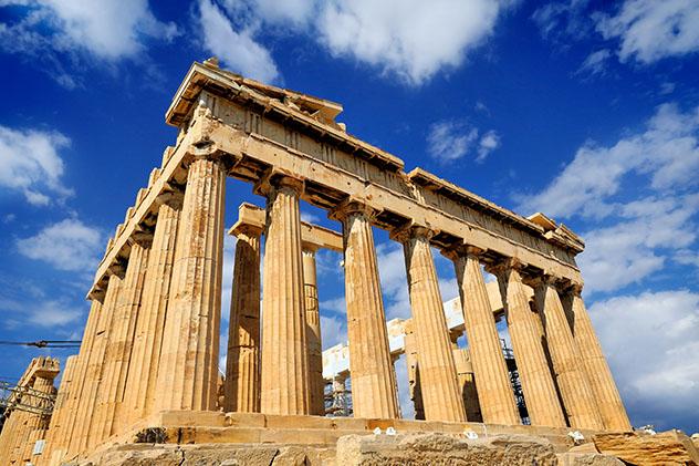 Europa en invierno: Partenón de Atenas, Grecia