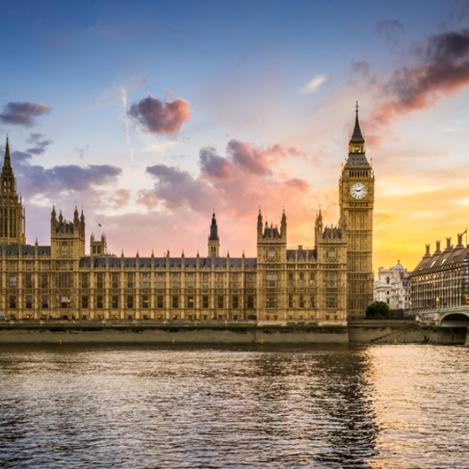 Parlamento y río Támesis, Londres, Inglaterra