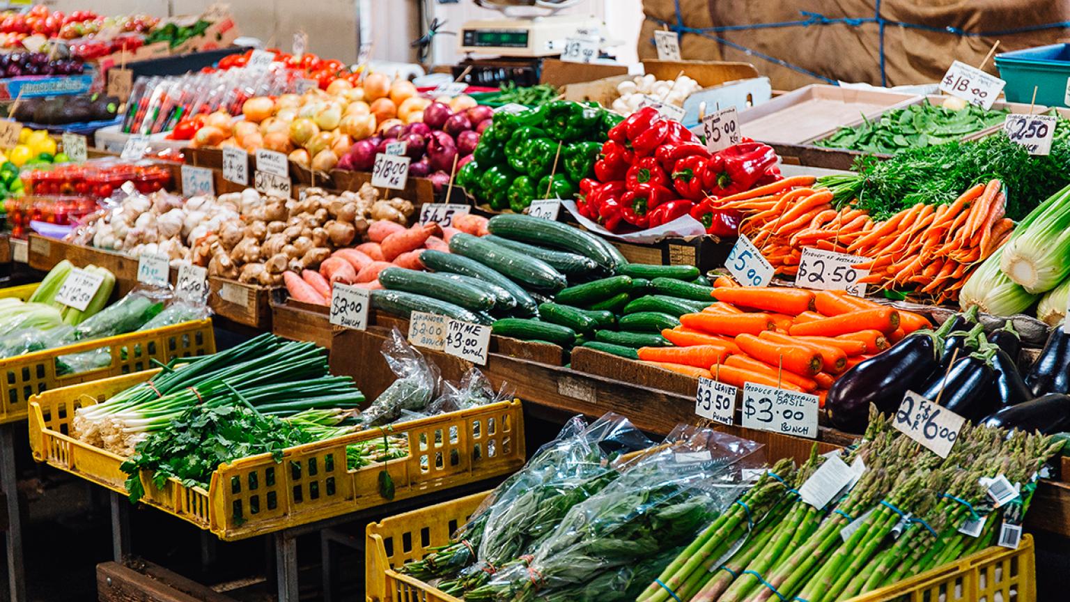 Vegetable market ,Melbourne Victoria queen's market