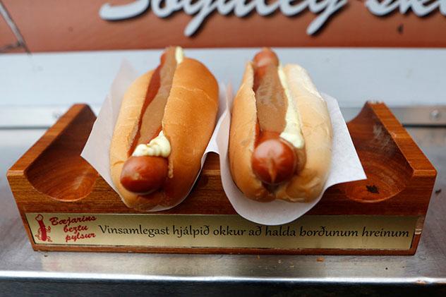 Reikiavik, gastronomía: perritos calientes