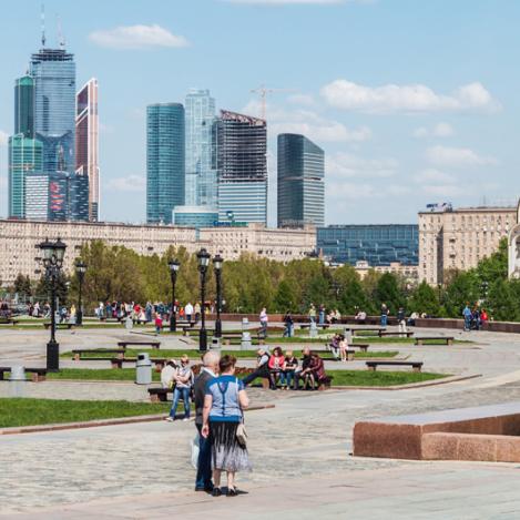 Park Pobedy (parque de la Victoria), Moscú, Rusia