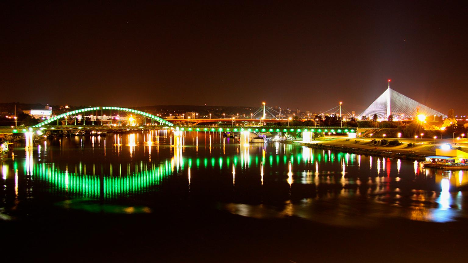 Belgrado en la noche