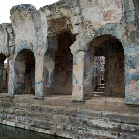 Ruinas púnico-romanas de Tharros, Oristano, Cerdeña, Italia