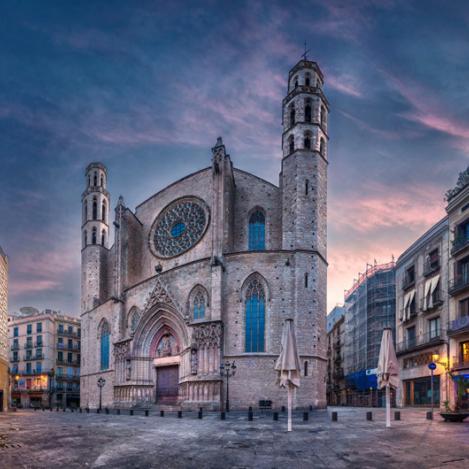 Basílica de Santa Maria del Mar, Barcelona, Cataluña, España