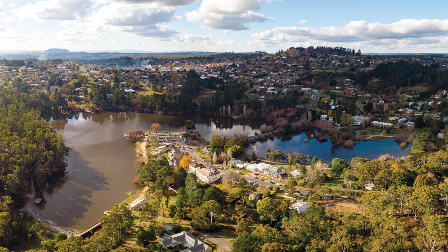 Vista aérea de Victoria, Australia