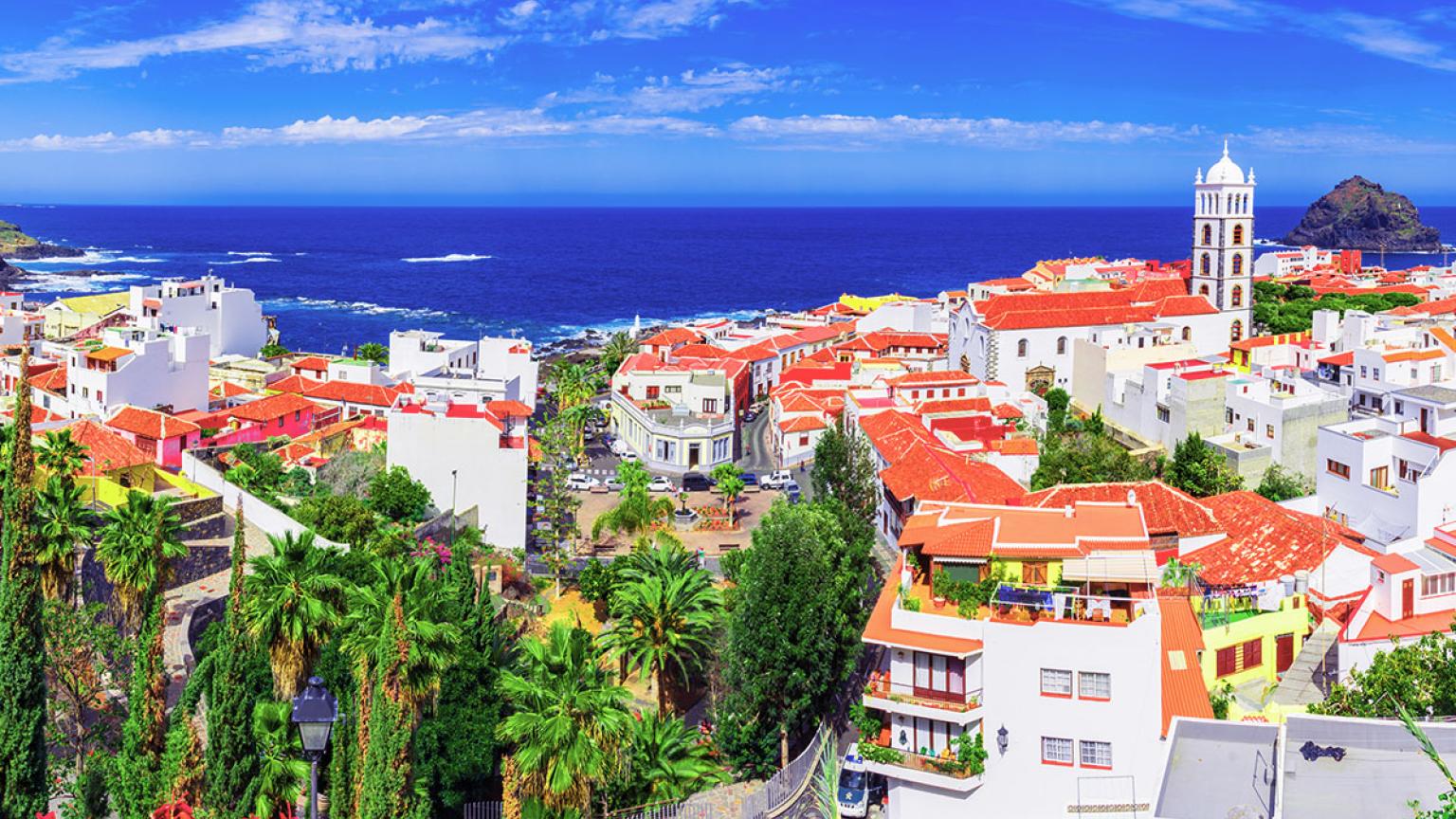 Garachico, pueblo de costa de Tenerife, Canarias, España