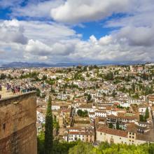 Granada vista desde la Alhambra, Andalucía, España