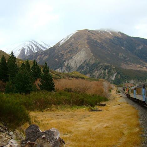 Ferrocarril TranzAlpine, Nueva Zelanda