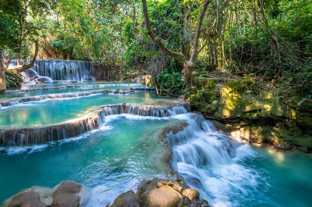 Cascadas de Kuang Si, sencilla excursión de un día desde Luang Prabang. David Maki Photography/Shutterstock ©