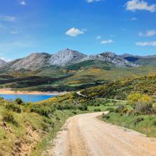 Vista de la Montaña Palentina, provincia de Palencia, Castilla y León, España