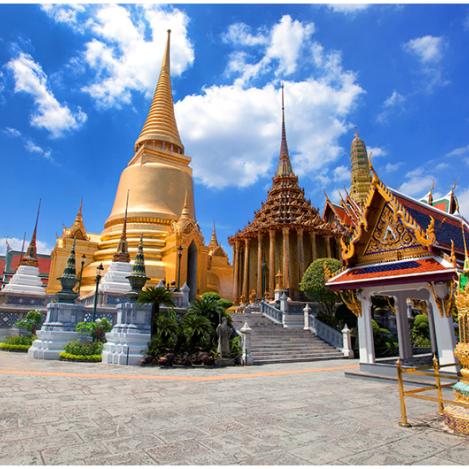 Wat Phra Kaew y el Gran Palacio, Bangkok, Tailandia