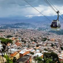 Turismo sostenible: comunidad. El Metrocable de Medellín, Colombia