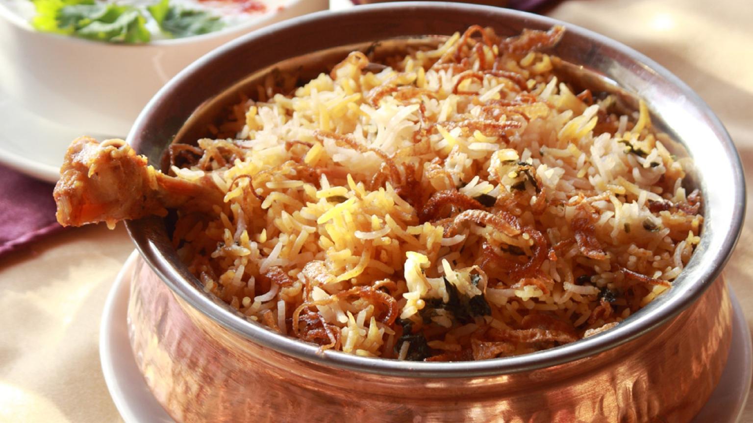Un viaje gastronómico a India: hyderabadi biryani