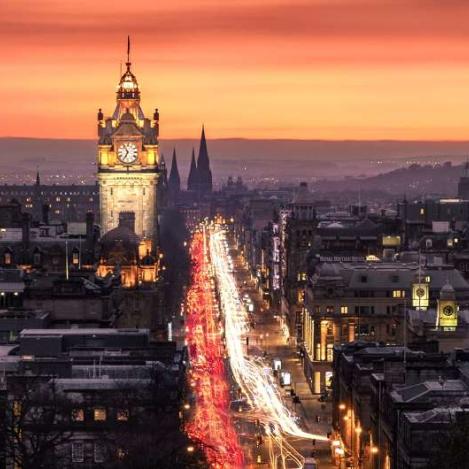 Pinces Street, New Town, Edimburgo, Escocia