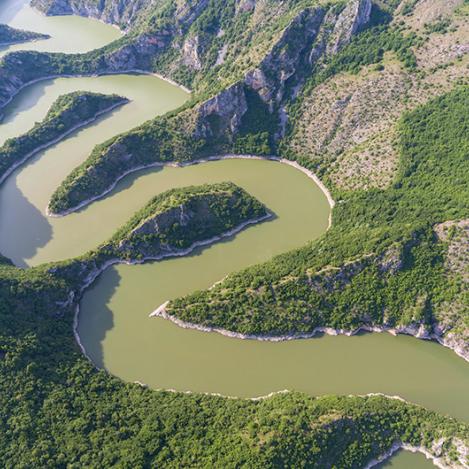 Cañón del río Uvac, Serbia