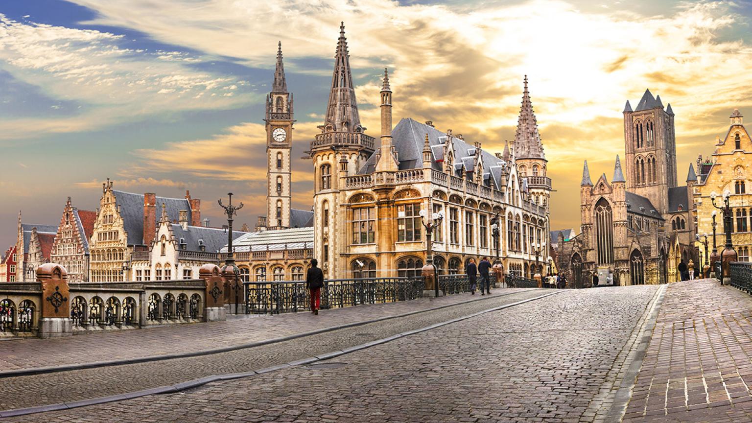 Casco antiguo de Gante, Bélgica. Viaje sostenible Lonely Planet