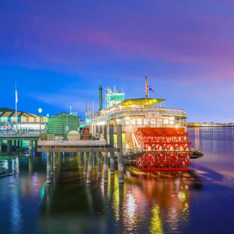 Río Misisipi, Nueva Orleans, Costa este de Estados Unidos