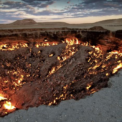 Cráteres de Darvaza, Turkmenistán
