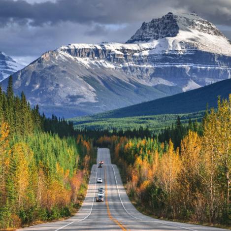 Carretera Transcanadiense, Parque Nacional de Banff, Canadá