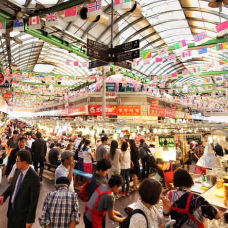 Mercado de Gwangjang, Corea del Sur