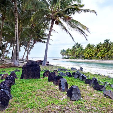 Te-Poaki-O-Rae, ‘marae’ de Aitutaki, Islas Cook
