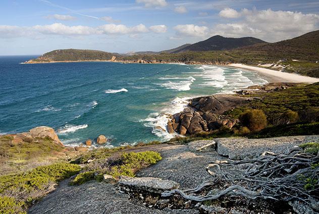 Turismo sostenible: comunidad. Squeaky Beach, Victoria, Australia