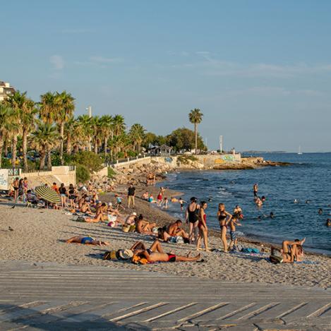 Playa de Fáliro, Grecia