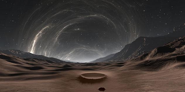 El planeta Mercurio, sistema solar, universo