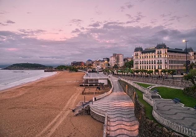 Playa de El Sardinero, Santander, provincia de Cantabria, Cantabria, España