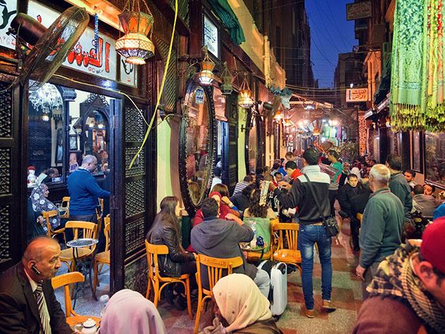 Vida nocturna en El Cairo, Egipto