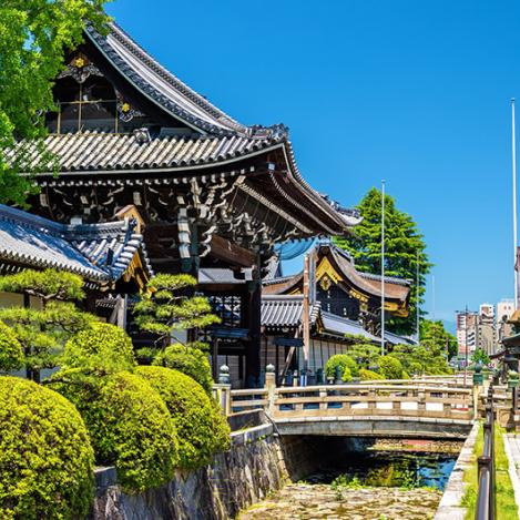 Nishi Hongan-ji, estación de Kioto y sur de Kioto, Japón