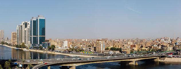 Puente sobre el río Nilo, El Cairo, Egipto