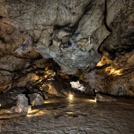 El Castillo, cuevas de Monte Castillo, Cantabria, España