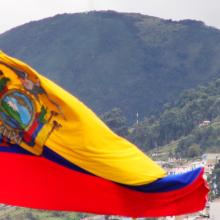 Quito, bandera de Ecuador