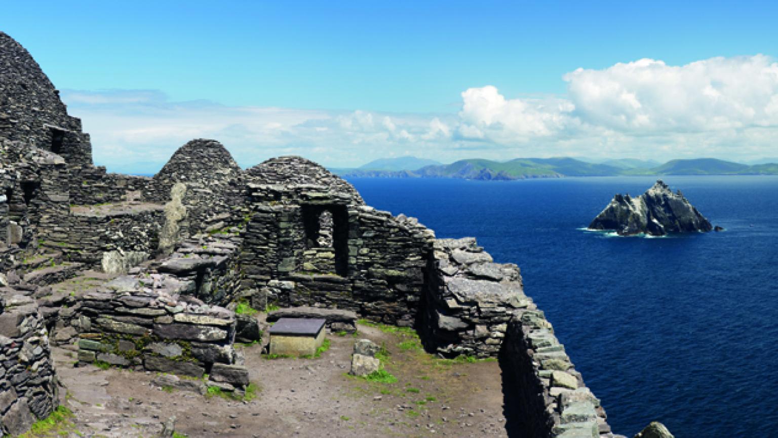 Skellig Michael es uno de los escenarios de la última película de Star Wars, Irlanda