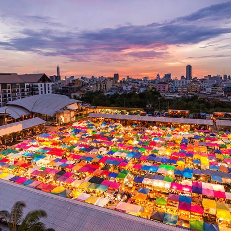 Mercado de fin de semana de Chatuchak, Bangkok, Tailandia