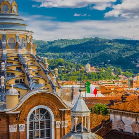 Vistas de la cúpula de Chiesa di San Lorenzo.
