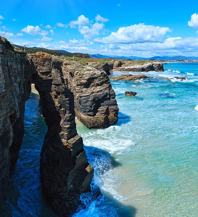 Playa de Galicia: playa As Catedrais, Ribadeo, Galicia, España