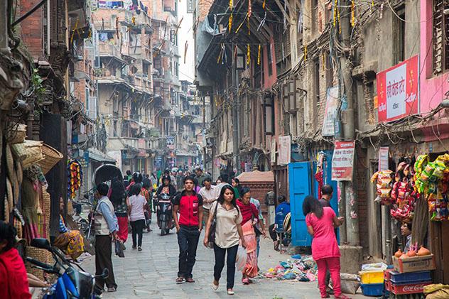 Calles de Katmandú, Nepal